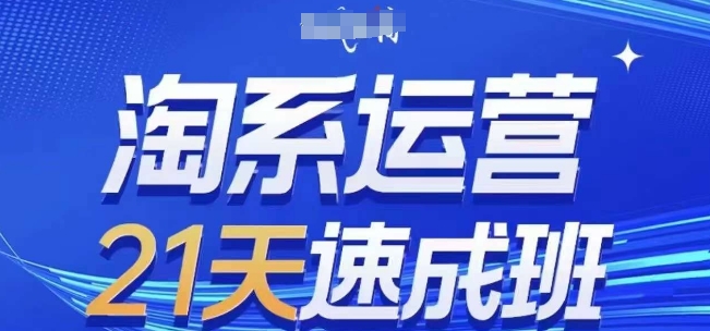 淘系运营21天速成班(更新24年9月)，0基础轻松搞定淘系运营，不做假把式-网创项目