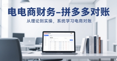 电商财务-拼多多对账，从理论到实操，系统学习电商对账-网创项目